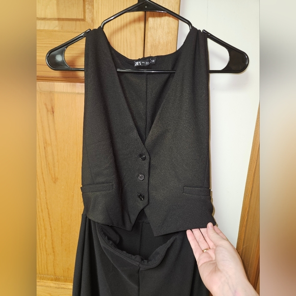 ZARA NWT black vest jumper (L) - Picture 2 of 4